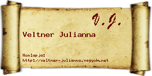 Veltner Julianna névjegykártya